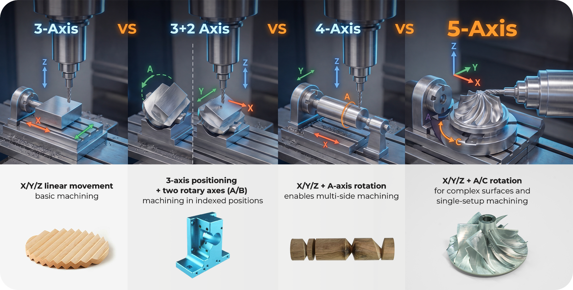 Beyond Two Extra Axes: The Dimensional Leap from 3-Axis to 5-Axis CNC.